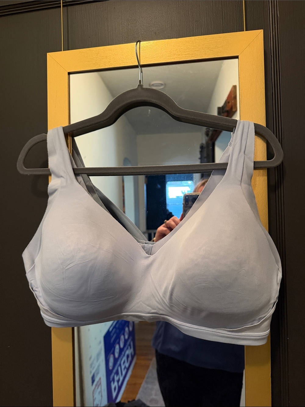 Warner's Light Blue Wireless Padded Comfort Bra
